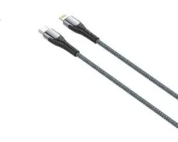 LDNIO - LC111 30w PD - Convient pour : USB-C vers Lightning - Chargeur rapide - Câble de charge - Câble de 1 mètre - Convient pour : Apple iPhone - X / Xs / Xs Max / 11 / 12 / 13 / 14 Pro / Pro Max / Plus / Mini - Zwart - Nylon résistant