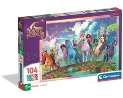 Clementoni - Puzzel - Unicorn Academy - 104 stukjes - Super Color - vanaf 6 jaar