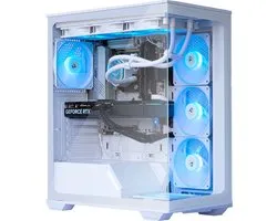 AMD Ryzen 7 8700 High-End Game PC Waterkoeling - Nvidia GeForce RTX5060Ti 8GB - 32GB DDR5 – 1TB SSD - WiFi 6E/Bluetooth 5.3/LAN 2.5Gbps - Gamer C3 White RGB