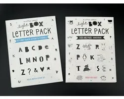 Lightbox letter voordeelset: ABC dieren + Funky letters