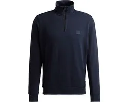 BOSS Zetrust Half Zip Trui Navy - Maat L - Heren - Quarter zip