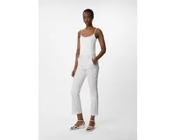 comma - female - Witte jeans met uitlopende pijpen
