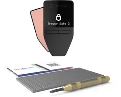 Trezor Safe 3 Galactic Rose + SOLIDHODL - Value bundle - Hardware Wallet - Portefeuille pour Bitcoin, Ethereum et bien d'autres cryptos