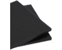 2 Pack Aquarium Filter Media Pad voor Vis Tank Filters - Filter Spons Rol voor Sumps, Vijvers en Hydroponics - Ideaal voor Waterfiltratie, 23cm L x 23cm B