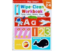 Play Smart Wipe-Clean Workbook Ages 2-4: Tracing, Letters, Numbers, Shapes: Dry Erase Handwriting Practice
