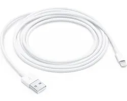 Oplader kabel 1 meter geschikt voor Apple iPhone / iPad 6,7,8,X,XS,XR,11,12,13,14,Mini,Pro Max - iPhone kabel - iPhone oplaadkabel - Lightning USB kabel - Laadkabel - iPhone lader - iPad lader - Gecertificeerd