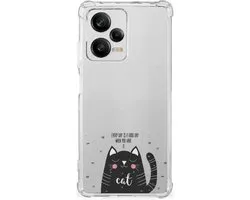 Xiaomi Redmi Note 12 Pro Plus Stevig Bumper Hoesje Cat Good Day