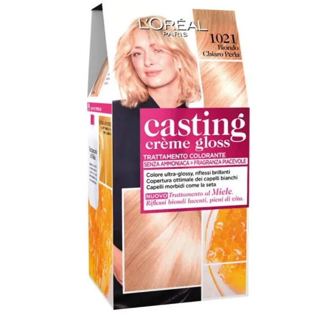 L'Oréal Casting Creme Gloss Tinta Per Capelli Biondo Chiaro Perla 1021