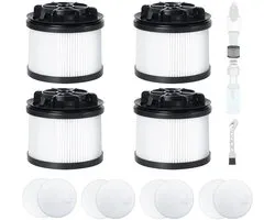 Dailygoods- HEPA-filter 4 stuks - Stofzuigerfilter - Vervangingsfilters - Schuimfilters - Vilten filters - Compatibel met Levoit LVAC-200