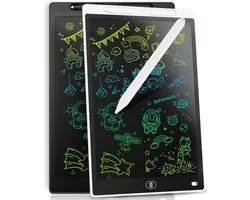 kleurrijk, 21,6 cm, 2 stuks, uitwisbaar tekenbord, kindercadeau, grafisch tablet, elektronisch tablet, voor 2, 3, 4, 5, 6, 7 jaar, zwart en wit, 2 aparte verpakkingen