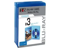 T'nB BTDVBLURAY Blue Ray Doos Blauw (3pak)