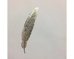 LeuksteWinkeltje Boekenlegger - Veer - Silver - metaal