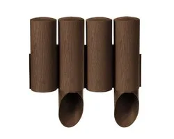 Cellfast Garden Lawn Edge Border Palissade Plastic met houten structuur