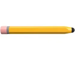 SBG Kindvriendelijke Potlood Stylus Pen - Tabletpen voor Kinderen - Geschikt voor Telefoon, Tablet en iPad - voor Tekenen en Schetsen - Compatibel met o.a. iPad, Samsung Tab & Lenovo Tab - Geel