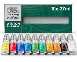 Winsor & Newton 1490698 Winton Olieverf Set 10x37ml – Complete Basisset Olieverf voor Kunstenaars
