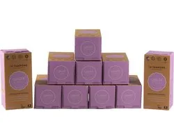 Ginger Organic Cottonlock - Tampons met Applicator Normaal - 10 x 14 - Huidvriendelijke tampons - Luxe ontwerp - Biologisch afbreekbaar