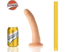 Champs - Groovy Realistic Dildo avec ventouse - 21,5 cm - Aussi pour usage anal - couleur maison