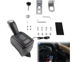 USB-vrachtwagensimulator-schakelhendel, compatibel met Euro Truck Simulator 2 (ETS2) American Truck Simulator (ATS), pc, vervangt de schakelhendel LHD, compatibel met Volvo Truck FH12 FH13