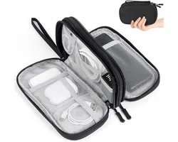 Travelhawk Kabel Organizer - Kabeltas - Electronica Organizer Etui - Opbergtas voor Kabels en Accessoires - Small - Zwart