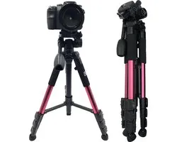 SEFID Pro1000 tripod statief telefoon - Camera en Smartphone standaard – Incl. iphone , tablet , ipad , samsung houder - Dark pink