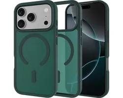 Just in Case hoesje geschikt voor iPhone 17 Pro Max - Compatibel met MagSafe - Military Grade Backcover - Groen