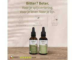 Alka® Bitter - Original 100ml - Biologische en basische bitterdruppels - voor de vetverbranding, spijsvertering en lever - stop cravings -gezonde gewichtscontrole
