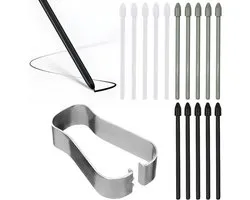 Allecto Premium - 15 pointes de rechange compatibles avec Samsung S Pen - Kit de pointes de stylet pour Galaxy Tab S6/S6lite/S7/S7FE/S8/S8+/S8Ultra/S9/S9+/S9Ultra/S9Ultra/S9FE/N10/N20/S21Ultra/S23Ultra