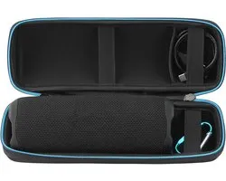 Draagtas voor Bluetooth Speaker - Schokbestendige Hard Shell Reisopbergtas met Kabel en Oplader voor JBL Flip 7/6/5/4/3