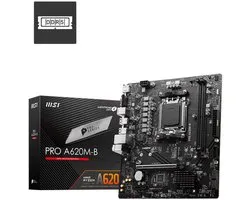 MSI PRO A620M-B moederbord AMD A620 Socket AM5 micro ATX