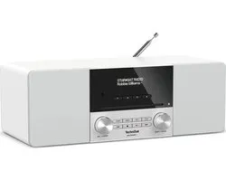 TechniSat DIGITRADIO 3 Personnel Analogique et numérique Acier inoxydable, Blanc