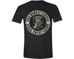Gas Monkey Garage T-shirt Blood Sweat and Beers, zwart