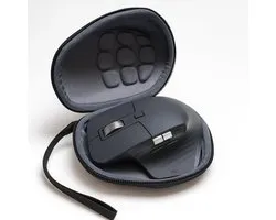 Casalora Étui de rangement pour souris Logitech MX Master 3S / 2S - Sacoche de protection rigide avec fermeture Éclair et dragonne - Sac de voyage pour accessoires de souris sans fil