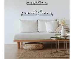 Skyline Paris mdf noir (bois) - 90cm - Décoration murale City Shapes