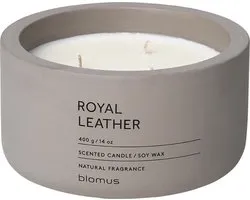 Blomus FRAGA geurkaars Royal Leather (400 gram)