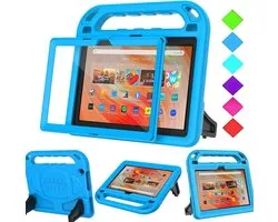Housse enfant Fire HD 10 - Housse tablette enfants - Protection tablette - Matériau EVA anti-choc - 10.1 pouces - Bleu