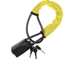 Steering Wheel Lock with Steel Cable and 2 Keys for Car Trucks SUV Van -Yellow stuurslot auto met keurmerk