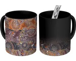 Magic Mug - Photo Heat Mugs - Coffee Mug - Patterns - Koala - Animaux - Australia - Magic Mug - Cup - 350 ML - Tea Mug - Sinterklaas decoration - Handout gifts for children - Shoe present Sinterklaas