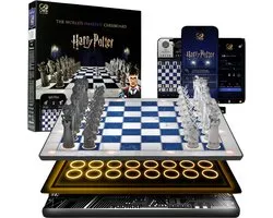 GoChess Wizard - Échiquier électronique intelligent avec application – Ordinateur d'échecs IA et multijoueur en ligne – 32 niveaux – Coaching LED – Rechargeable et Bluetooth – Pièces d'échecs incluses