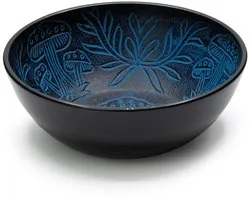 Aluminum Singing Bowl - Magic Mushroom - Blue (20cm)