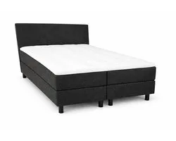 Boxspring Ayla Royal - 160x200 Compleet - Antraciet Glad - Ayla Matrassen - 2 persoons