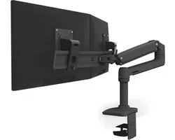 Ergotron LX Series 45-489-224 support d'écran plat pour bureau 63,5 cm (25") Boulon traversant Noir