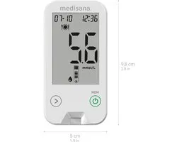 medisana Meditouch2 Startpakket - mmol/L (versie voor Nederland) - Bloedsuikermeter