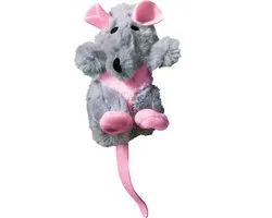 KONG Catnip Rat – Kattenspeeltjes – Kattenkruid – 14cm – Grijs