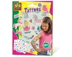 SES Creative- Tattoos voor Kinderen - 40 Sprookjes Tattoos - Neptattoo - Gemakkelijk Afwasbaar - Vanaf 3 jaar