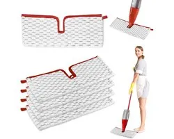 5-delige geschikt voor Vileda Spray Mop - 2-in-1 herbruikbare geschikt voor Vileda 1-2 Max Spray Mop navullingen - geschikt voor alle vloertypen