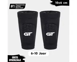 Protège-tibias GT Sleeve Junior – 10 cm x 6 cm – Intégrés – 6-12 ans – Accessoire d'entraînement ultra-léger pour le Voetbal – Comfort et liberté de mouvement – ​​Unisexe – Noir