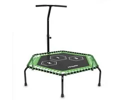 VirtuFit Fitness Trampoline Pro avec Poignée - Hauteur réglable - Noir - Tapis de saut 127 cm - Hauteur réglable - Robuste et Fiable - Design Compact - Trampoline Fitness - Trampoline Fitness avec Poignée - Fitness Jump