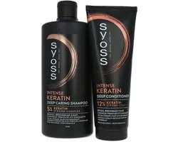Syoss Intense Keratin Shampoo + Condtioner - 440 ml - 250 ml