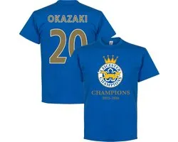 Leicester City Okazaki Champions 2016 T-Shirt - S