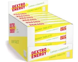 Dextro Energy Citroen | Dextrose Tabletten met Vitamine C | 24 stuks | Voor een Snelle Energie Boost | Voordeelverpakking